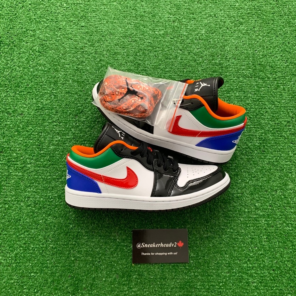 🍭⚫️*NEW* Air Jordan 1 Low “Multi-Colour” (W) - Picture 2 of 10